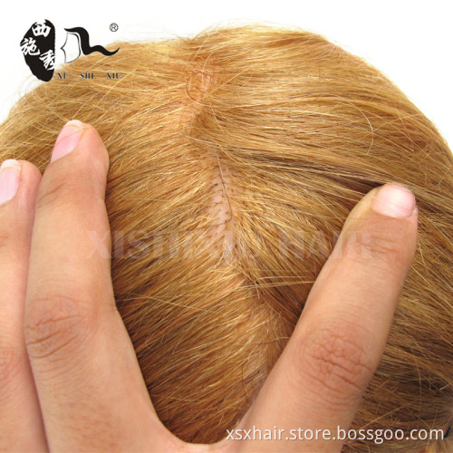 Real Human Hair Mannequin Practice Training Head